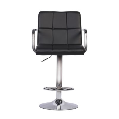 Барный стул Dublin Arm Chrome Eco Черный (44406332) с доставкой