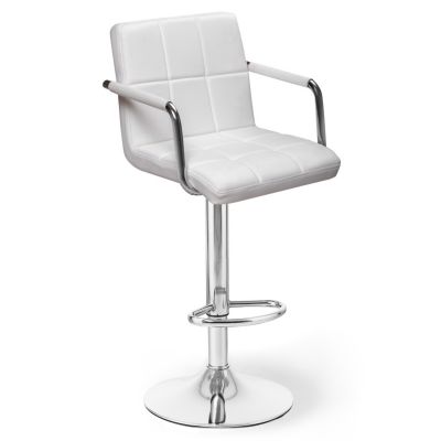 Барный стул Dublin Arm Chrome Eco Белый (44406333)