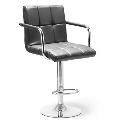 Барный стул Dublin Arm Chrome Eco Темно-серый (44512982)