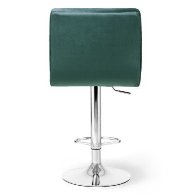Барний стілець Dublin Chrome Velvet Темно-зелений (44527696) дешево