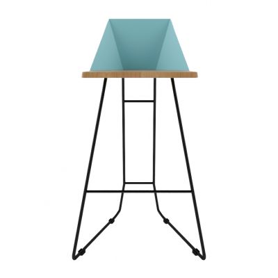 Барний стілець Origami Блакитний (54382512) недорого