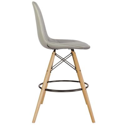 Барний стілець Praga Eco Wood Сірий (44460300) дешево