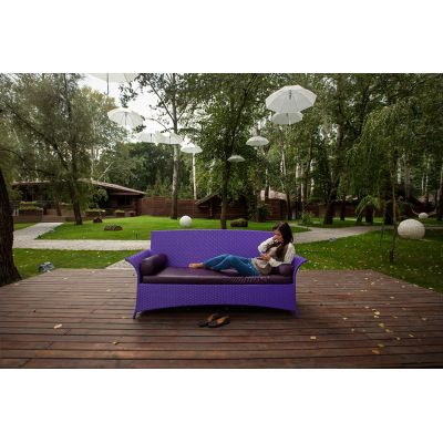 Диван Патіо 3-х місний без подушок Фіолетовий (41784803) недорого