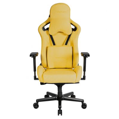 Крісло геймерське Arc Fabric Чорний, Saffron Yellow (78721318) недорого