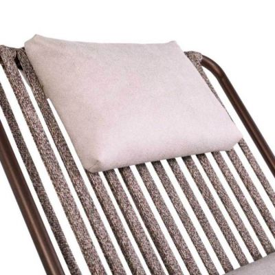Крісло гойдалка Купер з подушкою Тентова тканина 301, Коричневий меланж (41523190) дешево