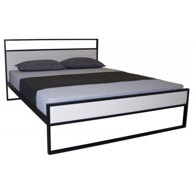 Ліжко NARVA White, Black, 140x200 (37637638)