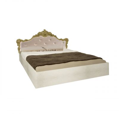 Ліжко Jennifer М'яка спинка з каркасом ПМ Бежевий, 160x200 (94524341)