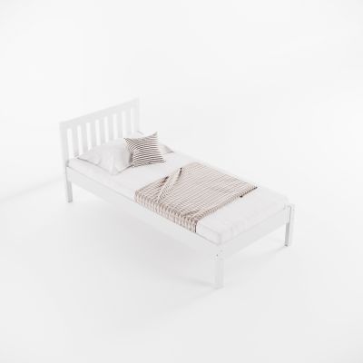 Ліжко Левіто Білий, Вільха, 90x200 (105650651) дешево