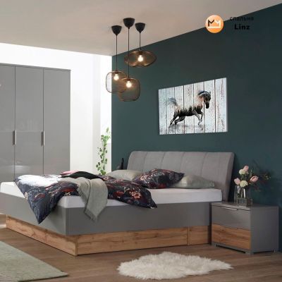 Ліжко Linz без каркасу Сірий, 160x200 (94524355) дешево