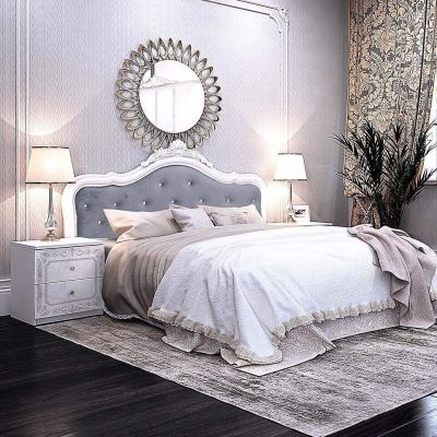 Кровать Luiza Люкс с каркасом ПМ Белый, 160x200 (94524363) дешево