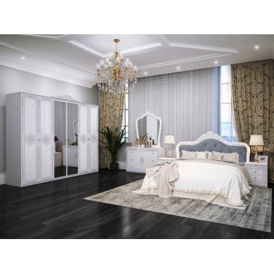 Кровать Luiza Люкс с каркасом ПМ Белый, 160x200 (94524363) недорого