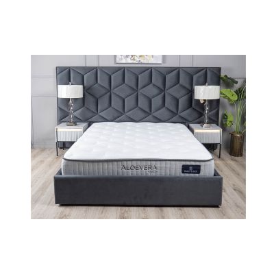 Кровать Моника с ПМ Графит, 160x200 (1351269360) дешево