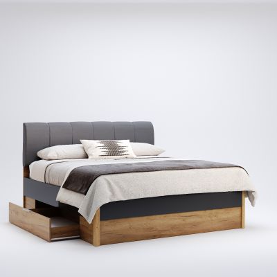 Ліжко Ramona з шухлядами без каркасу Дуб Крафт, 180x200 (94524400) недорого