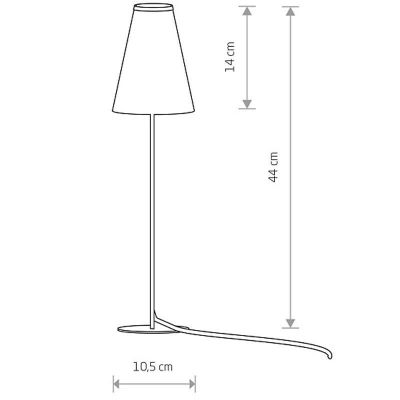 Настільна лампа Trifle Білий / синій (109725290) недорого