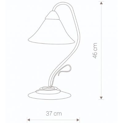 Настільна лампа Victoria Gold Бежевий (109725331) дешево