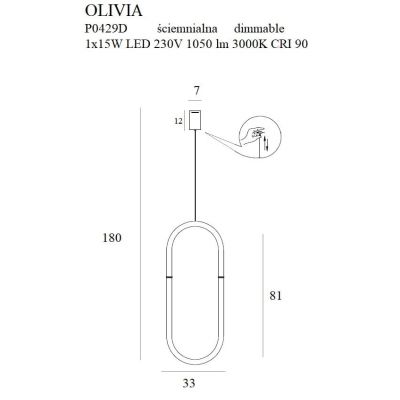 Підвісний світильник OLIVIA I Gold (118865361) дешево