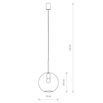 Подвесной светильник Sphere L Черный (109725305) дешево