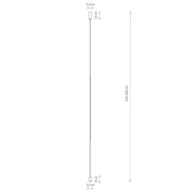 Підвісний світильник Vertic Led Чорний (109729847) недорого