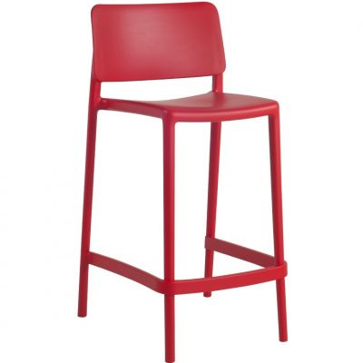 Напівбарний стілець стул Joy-S Bar 65cm Червоний (27446084)
