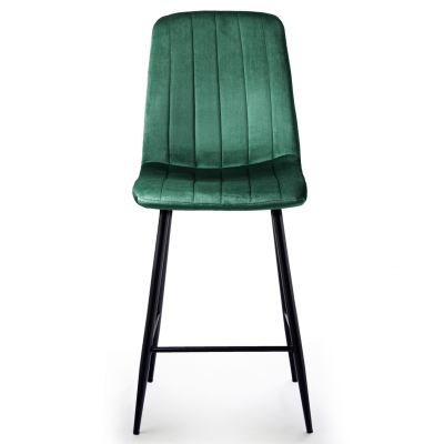 Напівбарний стілець Petty Velvet Темно-зелений (44479167) дешево