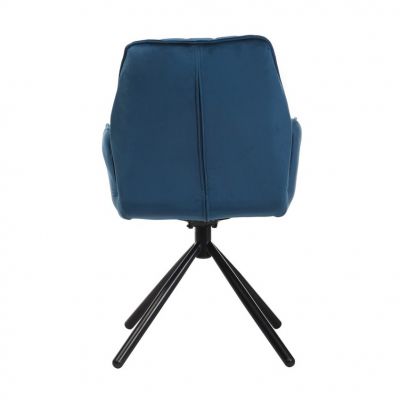 Поворотный стул M-34 fabric Лазурный-вельвет (23439808) дешево