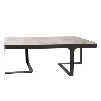 Журнальний стіл SHEFFIELD 121x61 Світло-сірий глянець, Кераміка (52383020) недорого