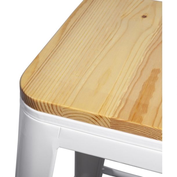 Барний стілець Practic Wood Білий (44478931) в Украине
