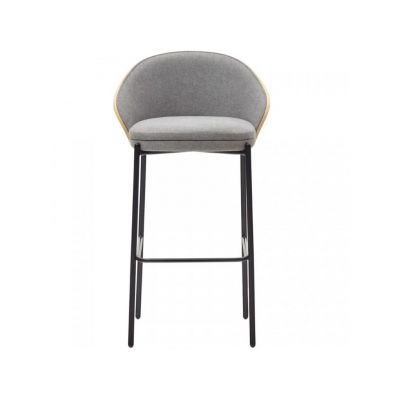 Барний стілець Eamy Світло-сірий, Натуральний (90936078) недорого