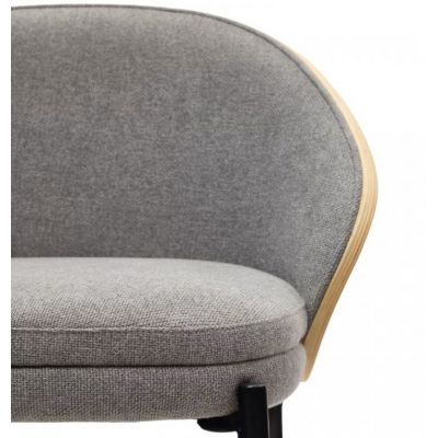 Барний стілець Eamy Світло-сірий, Натуральний (90936078) с доставкой