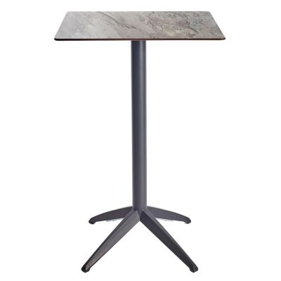 Барный стол Quatro High Fix 60х60 stone, anthracite (1691271383)