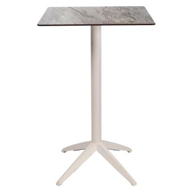 Барний стіл Quatro High Fix 60х60 stone, white (1691271359)