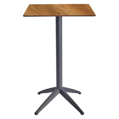 Барный стол Quatro High Fix 70х70 dark oak, anthracite (1691271511)