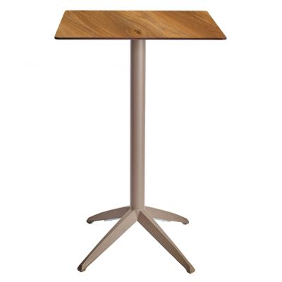 Барний стіл Quatro High Fix 70х70 dark oak, taupe (1691271503)