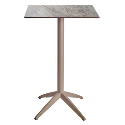 Барный стол Quatro High Fix 70х70 stone, taupe (1691271507)