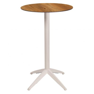 Барний стіл Quatro High Fix D60 dark oak, white (1691271527)