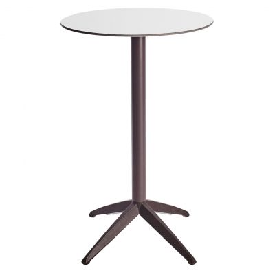 Барный стол Quatro High Fix D70 white, taupe (1691271573)