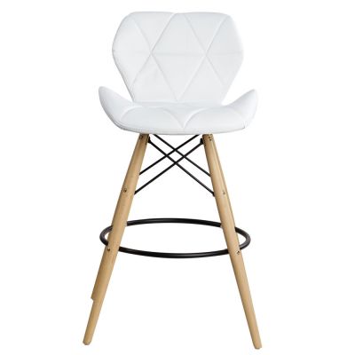 Барний стілець Astra Eco Wood Білий (44373469) недорого