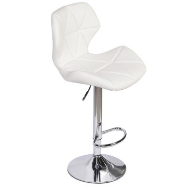 Барний стілець Astra new Chrome Eco Білий (44382325)