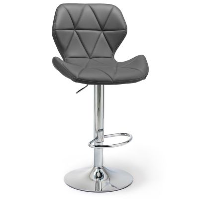 Барний стілець Astra new Eco Chrome Темно-сірий (44492323) недорого