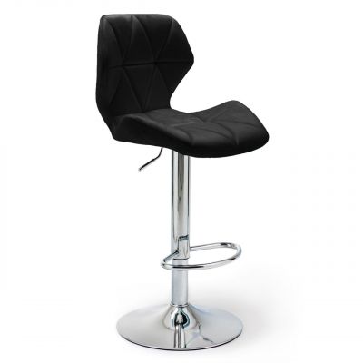 Барний стілець Astra new Chrome Velvet Чорний (44479155)