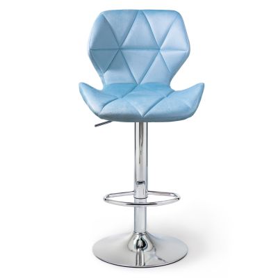 Барний стілець Astra new Chrome Velvet Блакитний (44513024) дешево
