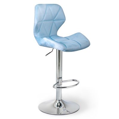 Барный стул Astra new Velvet Chrome Голубой (44513024)