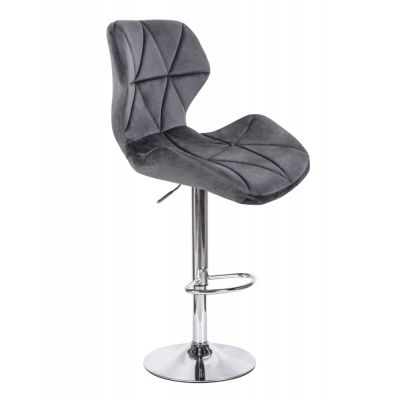 Барний стілець Astra new Chrome Velvet Темно-сірий (44479157) недорого