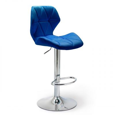 Барный стул Astra new Velvet Chrome Темно-синий (44512479)