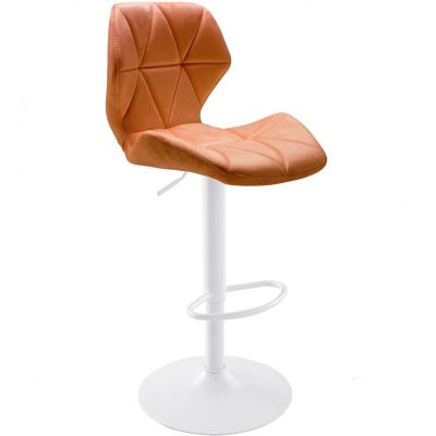 Барный стул Astra new Velvet White Бронзовый (44524151)