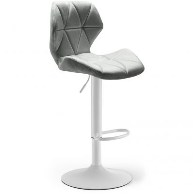 Барный стул Astra new Velvet White Светло-серый (44735843)