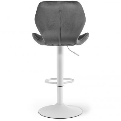 Барный стул Astra new Velvet White Темно-серый (44524148) с доставкой