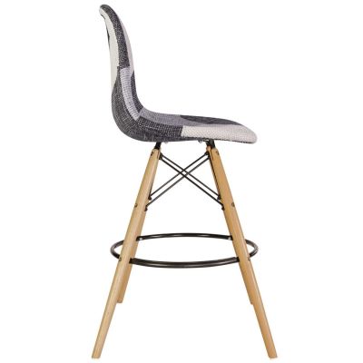 Барний стілець Bryan Wood Patchwork 2 (44460296) дешево