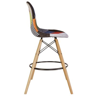 Барний стілець Bryan Wood Patchwork 1 (44460295) дешево