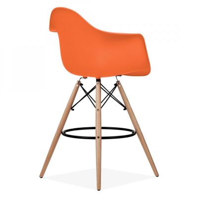 Барный стул Bryan Wood Arm Оранжевый (44189349) с доставкой